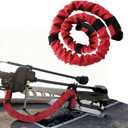 48Inch Trolling Motor Cable Sleeve - Trolling Motor Sleeve Weatherproof Rigging Organizer for Outboard Boats​ Red