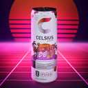 CELSIUS GALAXY VIBE Sparkling Strawberry Watermelon, Sugar Free Energy Drink, 12 Fl Oz (Pack of 12) (EXP 01/01/27)