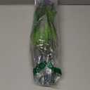 Alyptus 12 Bundles Artificial Plants Outdoor Fake Monkey Grass with Flowers for Pot UV Resistant Plant Decor for Window Garden Patio Hanging Planter Pathway Front Porch (Grass with Flowers) (Green and Purple)