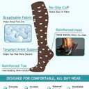 8 Pairs Compression Socks for Women & Men, Support Compression Stockings for Medical Running Athletic, S/M 