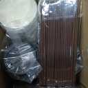 LITOPAK 100 Pack 12 oz Paper Coffee Cups for Hot Chocolate Drinks, Black Disposable Coffee Cups with Lids, Sleeves and Stirring Sticks for Parties, Picnic, Travel, and Events