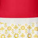 Girls Nova Zombies 4 Costume Dawn of The Vampires Movie Character Dress Outfits Clothes Wear Kids (11-12 Years, Red White)