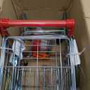 Melissa & Doug Toy Shopping Cart, Grocery Store Pretend Play Toys with Sturdy Metal Frame & Working Wheels, Toddler Shopping Cart, Preschool Learning Toys for Girls & Boys 3+