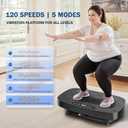 Vibration Plate Exercise Machine, Vibrating Plate for Lymphatic Drainage, Shake Plate Whole Body Waver Vibration Plate Platform, Fitness Equipment for Weight Loss Fat Burner for Women Men