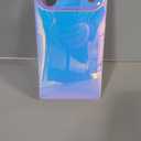 BANAILOA Compatible with iPhone 17 Pro Case Rectangle Sparkle,Colorful Blue-Ray Holographic Cute Case Soft Protective Slim iPhone Cover Designed for 17 Pro - 6.3 inch (Blue Light)