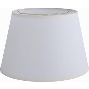 Aspen Creative 32099,Hardback Empire Transitional Spider Lamp Shade/Off-White Linen Fabric. 11"Top x 15"Bottom x 10"Slant