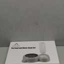 Dog Bowls, Cat Food and Water Bowl Set with Water Dispenser and Stainless Steel Bowl for Cats and Small Dogs - Blue