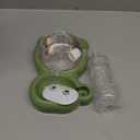 Dog Bowls, Cat Food and Water Bowl Set with Water Dispenser and Stainless Steel Bowl for Cats and Small Dogs - Green