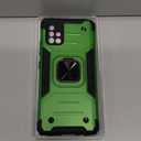 IKAZZ for Galaxy A51 4G Case with Screen Protector,Dual Layer Soft Flexible TPU and Hard PC Anti-Slip Full-Body Rugged Protective Phone Cover with Kickstand Green