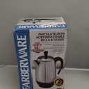 Farberware Electric Coffee Percolator, Stainless Steel Basket, Automatic Keep Warm, No-Drip Spout, 8 Cup