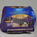 Always Discreet Boutique Incontinence and Postpartum Underwear for Women, Maximum Protection, Large, Black, 10 Count
