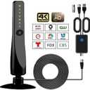 Wave max Tv Antenna 2025, Wave max Tv Antenna Signal Booster, Coverage Up to 500 Miles, Supports 4k Indoor Full Hd Smart Tv.