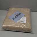 NICETOWN 100% Blackout Burlap Linen Curtains 90 inches Length with Thermal Insulated Liners for Bedroom, 2 Panels, 52" W, Room Cooling Noise Reducing Window Treatment Drapes for Living Room