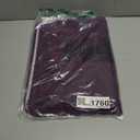 Plum Bathroom Rugs 17"x24" - Plush Chenille Non-Slip Bath Mat - Absorbent, Washable, Soft and Thick Decor for Shower, Sink, Kitchen, Tub, Home Accessories