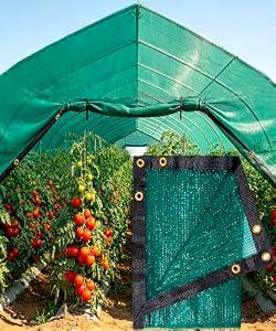 E.share 40% Green Shade Cloth, 20ft x 36ft Sun Shade Netting with Grommets