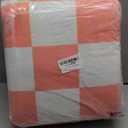 Terrug Pink and White Checkered Rug for Living Room, 6x9 Area Rugs Washable with Non Slip for Bedroom, Soft Low Pile Stain Resistance Retro Carpet for Dorm Kids Room