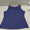 EasyGala Womens Double Lined Boat Neck Tank Tops Sleeveless Summer Shirts | Double Lined, Slim Fitted, Y2K Tops, Summer Going Out Outfits,Trendy Fashion Clothes, Workout, Business Casual, Vacation (Blue, XL)