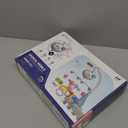 Crib Mobile with Music and Lights, Baby Mobiles for Cribs, Nursery Musical Mobile for Bassinets Toys Hanging Girls Boys, Pack and Play Space Portable Animal Mobile Hanger Arm Clip On Attachment (Blue)