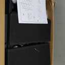 Vagusicc Night Stand Set 2 with Charging Station, LED Nightstand for Bedroom, Bedside Table with 3 Fabric Drawers, End Table Side Table with USB Ports & Outlets, Bed Side Table for Bedroom, Black