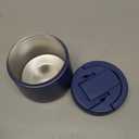 14oz Insulated Vacuum Food Jar with Buckle Lid,Soup Thermo for Hot Food Kids,Wide Mouth Leakproof Stainless Steel Lunch Container with Spoon-Blue
