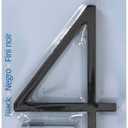 Hillman Distinctions 5 in. Black Metal Screw-On Number 4 1 pc. - Case of: 3;3