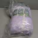 Cozy Bliss Seersucker Cooling Comforter Queen Size, Q-Max 0.45 Reversible Lightweight Cooling Blanket, Breathable Silk Smooth Summer Bedding Quilt for Hot Sleepers Night Sweats Purple