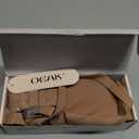 OEAK Womens Deep V Bras Wireless Comfortable Bra Supportive No Underwire Bras Tshirt Push Up Bralettes Plunge Seamless Bra (Small, Latte)