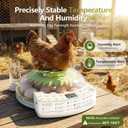 22 Egg Incubators for Hatching Eggs, 2026 Newly Upgraded 360° View with Automatic Egg Turning & Humidity Control, Built-in Egg Candler Air Vent, for Chicken, Duck & Quail Eggs, 22 Eggs