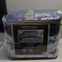 BLOOMHAVEN Queen Comforter Set -7 Pieces Floral Blue Comforter Set for All Seasons, Bed in a Bag Queen with Botanical Flowers Comforter, Sheets, Pillowcases & Shams