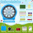 6FT Inflatable Dartboard, Outdoor Games Kick Darts Soccer Darts | Throw Dart with Air Pump Giant, Blow up Soccer Dart for Yard Party Large Dartboard for Kids & Adults 20+Games