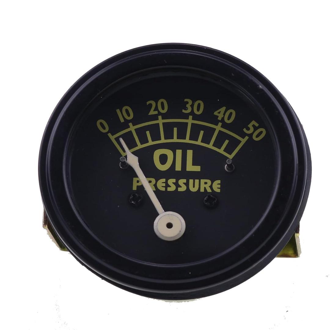 IEQFUE 9N9273A 70228719 Oil Pressure Gauge (50lb) Compatible with Ford Tractors 8N 9N 2N Allis Chalmers D10 D12 D14 D15 D17