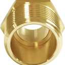 Joywayus 3/4" NPT Male 1" NPT Male Brass Pipe Fitting Adapter