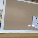DOLLAR BOSS Magnetic White Board Calendar 24''x 18'', Monthly Dry Erase Planner for Wall with White Wood Style Frame for Office, School, Dorm, Home Decor