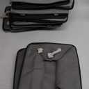 10 Pack Storage Basket Bins & Decorative Baskets Fabric Storage Cubes Containers Bulk W/Handles for Office, Home, Books, Clothes, Bedroom, Closet (Black/Grey)