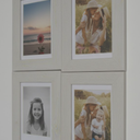 4x6 Picture Frame (4 Pack, White), Made of Real Glass and Wooden Frame - Display Pictures 3.5x5 with Mat or 4x6 Without Mat, 4 by 6 Photo Frames Table Top Display and Wall Mounting