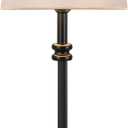 ONEWISH Cordless Lamp-Battery Operated Table lamp, 4000mAh Rechargeable, Stepless Dimmable, Small Touch Bedside Lamp with White LampsShade, 2700K Warm Ambient Light for Dining, Patio, Bathroom(Black)