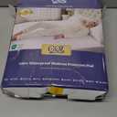 GRT Twin Waterproof Mattress Pad, 100% Waterproof Quilted Fitted Mattress Protector, Noiseless Hollow Cotton Mattress Cover, Fitted 8"-19" Deep, Dust Proof