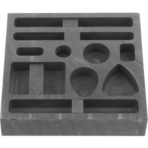 Operitacx 10 Holes Ingot Molds for Casting Metal, Graphite Mold Smelting Molds, Metal Casting Molds for Gold Silver Metal Melting Casting