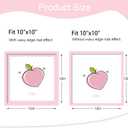 12x12 Picture Frame with Real Glass, Colorful Solid Wood Photo Frames with Wavy Mat for Wall Hanging, Pink, 1 Pack