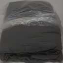 EMME Muslin Cotton Duvet Cover Set Dark Grey Queen Size Linen Like Soft Breathable Lightweight Summer Comforter Cover Set with Zipper Closure (Dark Grey, Queen, 90"x90")