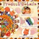 18Pack Fall Thanksgiving Sticky Notes and Pens Set,Thanksgiving Mini Ballpoint Pens Turkey Sticky Notes Pads with Ribbons Party Gifts Favors for Student Adults Office School Birthday Party Supplies