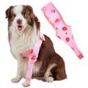Dog Front Leg Recovery Sleeve – Single Sleeve to Prevent Licking, Scratching & Biting Cone Collar Alternative for Surgery, Wound Care, ACL CCL, Joint Protection(Blush Strawberry XS)