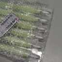 Easter Flameless Taper Candles Green Pastel Flickering with Remote Timer, Battery Operated Warm 3D Wick LED Spiral Candles 6 Pack 9.8" Real Wax Wedding Home Birthday Spring Easter Decorations