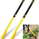 Bucherry 2 Pcs 36" Pickaxe Handle Replacement with Soft Grip, Heavy Duty Fiberglass Mattock Pick Axe Handle, for Gardening, Landscaping, Yard and Outdoors Work