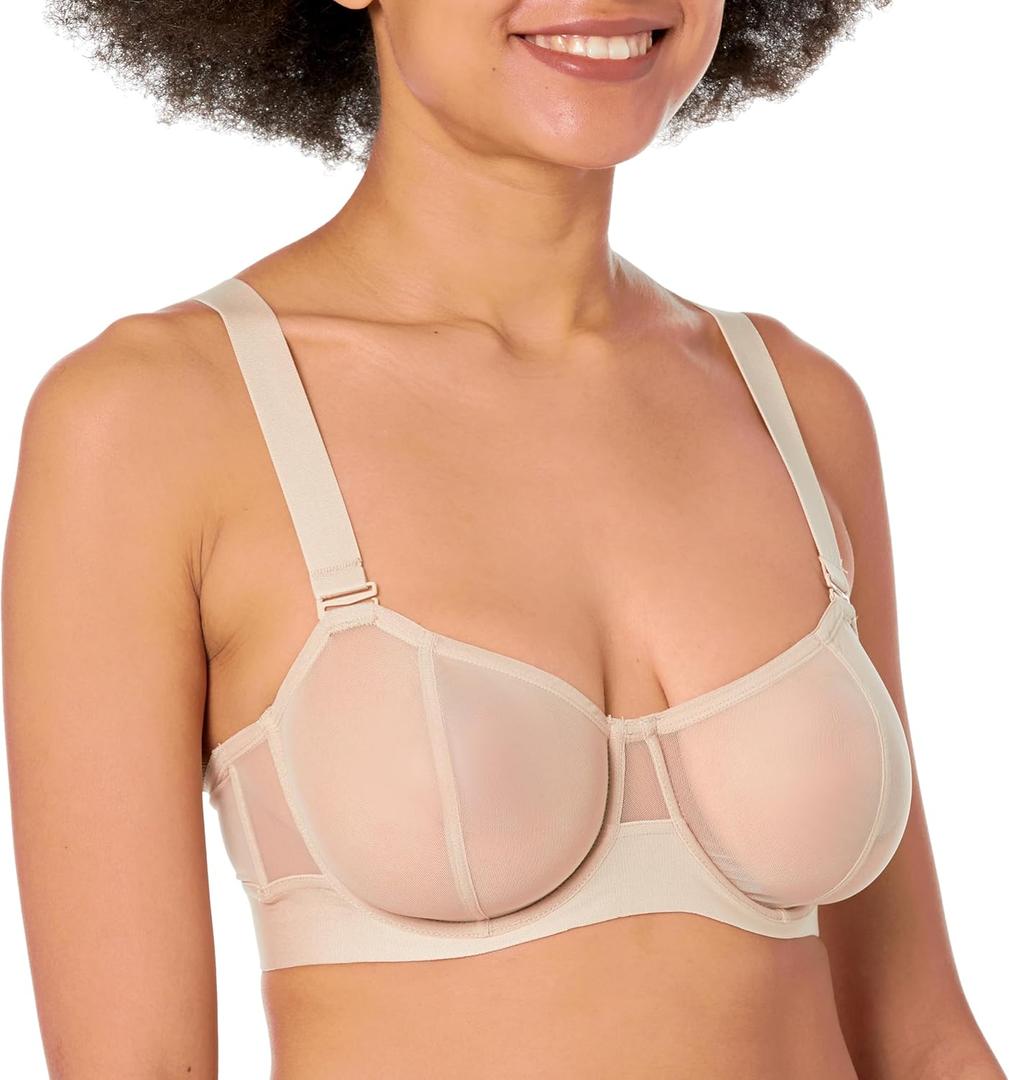 DKNY Women's Sheers Convertible Strapless Bra (34DD)
