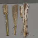 100 PCS Small Boho Pampas Grass, 17" Naturally Dried Pompas, Pampas Grass Decor for Wedding , Boho Party Decorations, Table DecorBrown and White