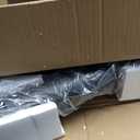 Backyard Expressions Round Patio Umbrella Base  Heavy Duty Resin-Coated Calcium Carbonate Stand with Adjustable Pole Adapters Fits 1.5"2" Poles, Weather-Resistant (Black 20 Lb)