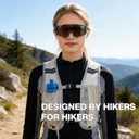 Hiking Backpack Ultralight Packable Daypack for Women & Men, Breathable 3D Ventilated Backpack with Multiple Pockets, Foldable Travel Day Bag for Outdoor Walking, Camping & CommuteGray,medium