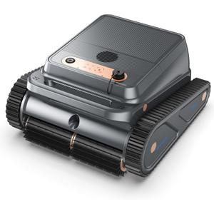 U8 Cordless Robotic Pool Cleaner, Pool Vacuum for Inground Pools, Wall & Waterline Cleaning, 150min Battery Life, Intelligent Route Planning, for Pools up to 2,000 Sq.ft (Dark-Grey)