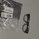 Large Reading Glasses Men Blue Light Blocking Wide Computer Readers Lightweight Black Frames+Rubber Arms+Spring Hinges